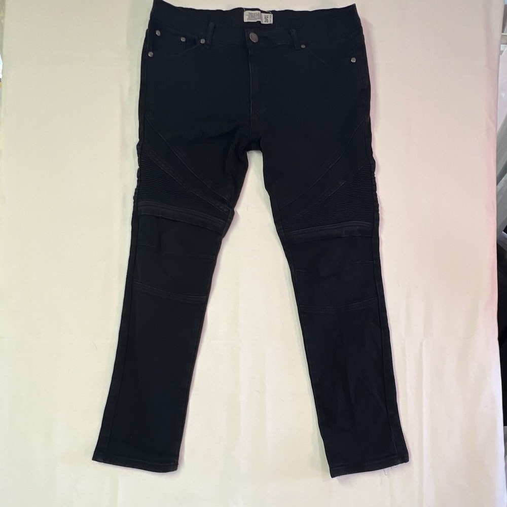 Trestles Supply Co Boys Black Distressed Jeans, Size 36